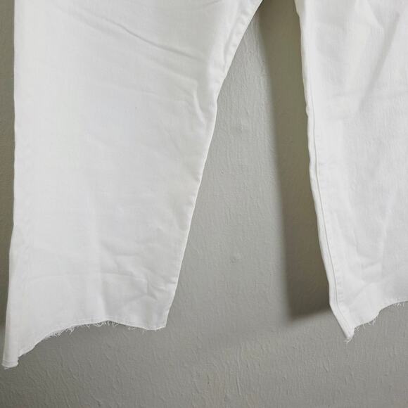 NEW J. Crew Curvy Wide Leg Crop High Waist White Denim Jeans - Picture 7 of 12